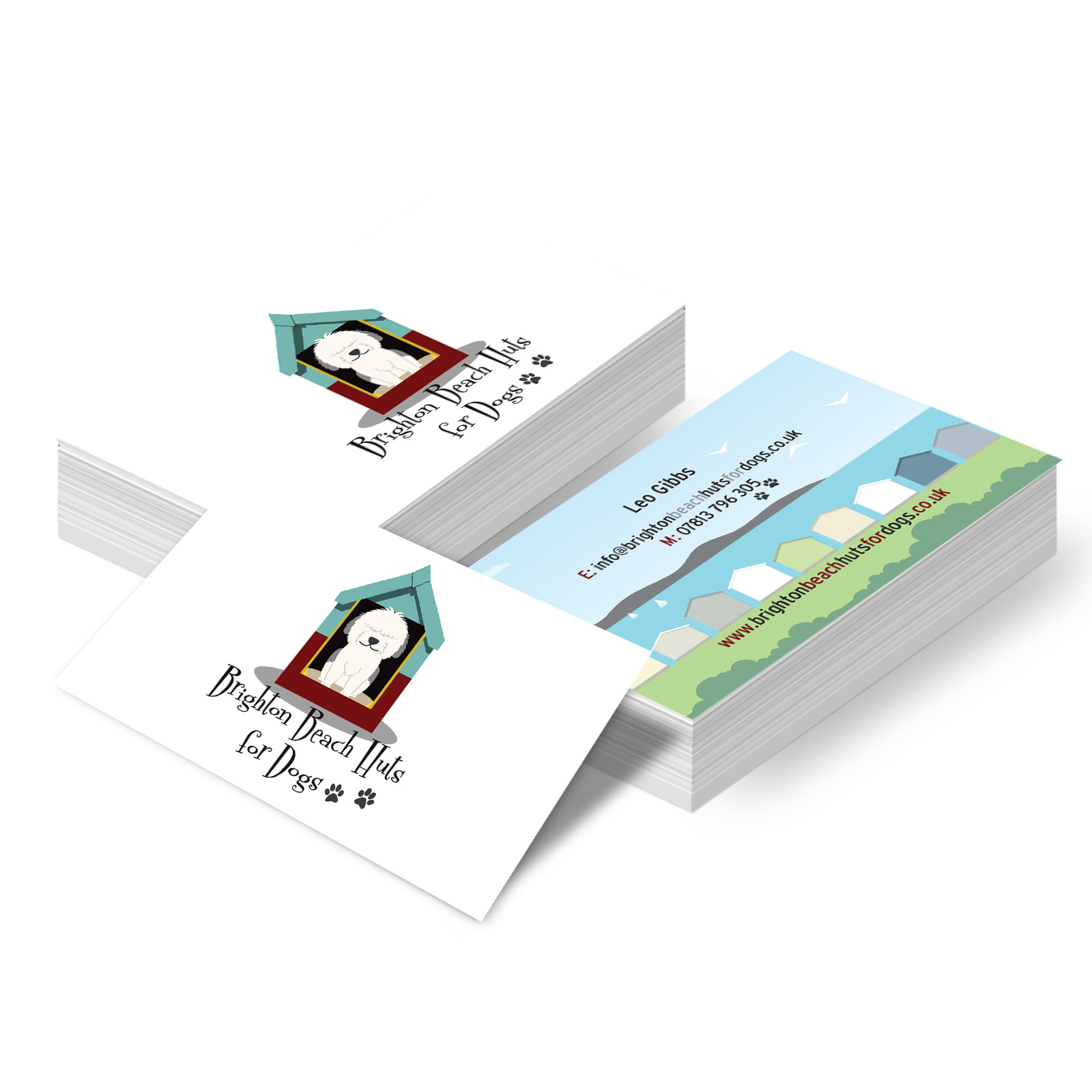 Brighton Beach Huts for Dogs Stationery