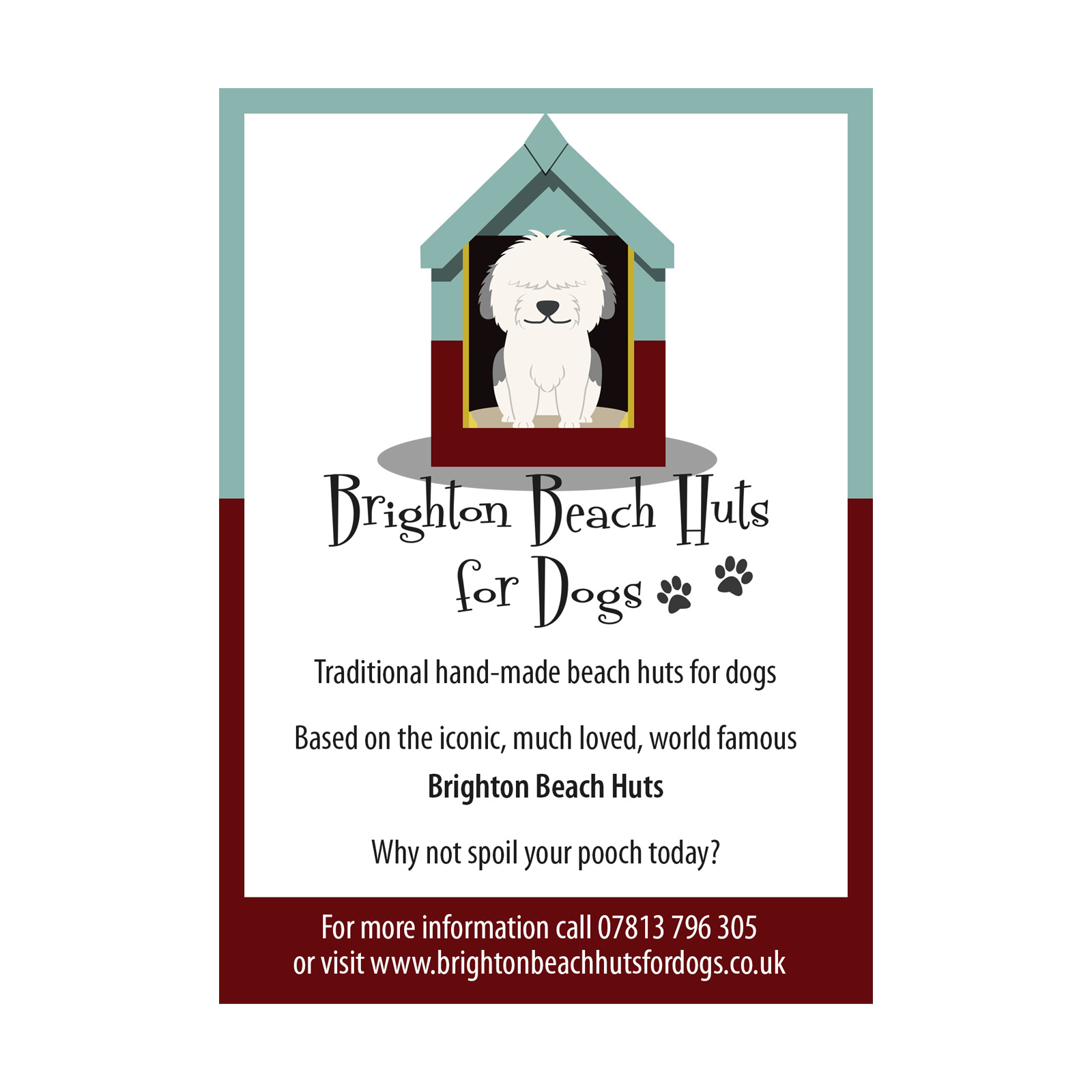 Brighton Beach Huts for Dogs Adverts