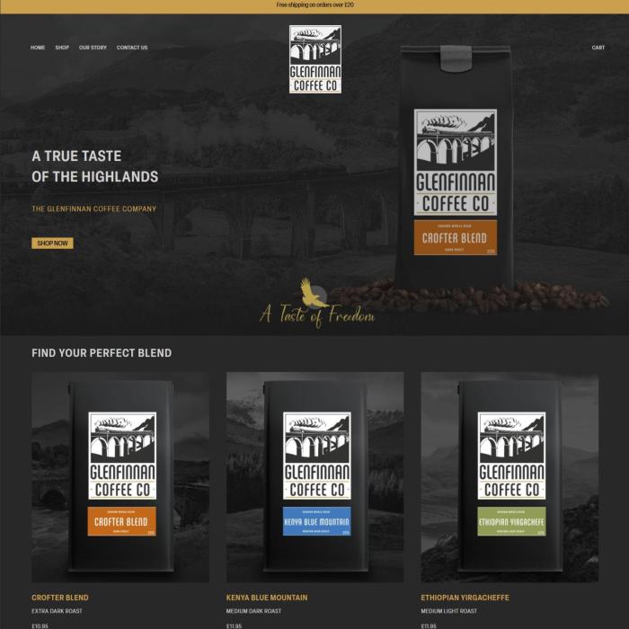 Glenfinnan Coffee Website