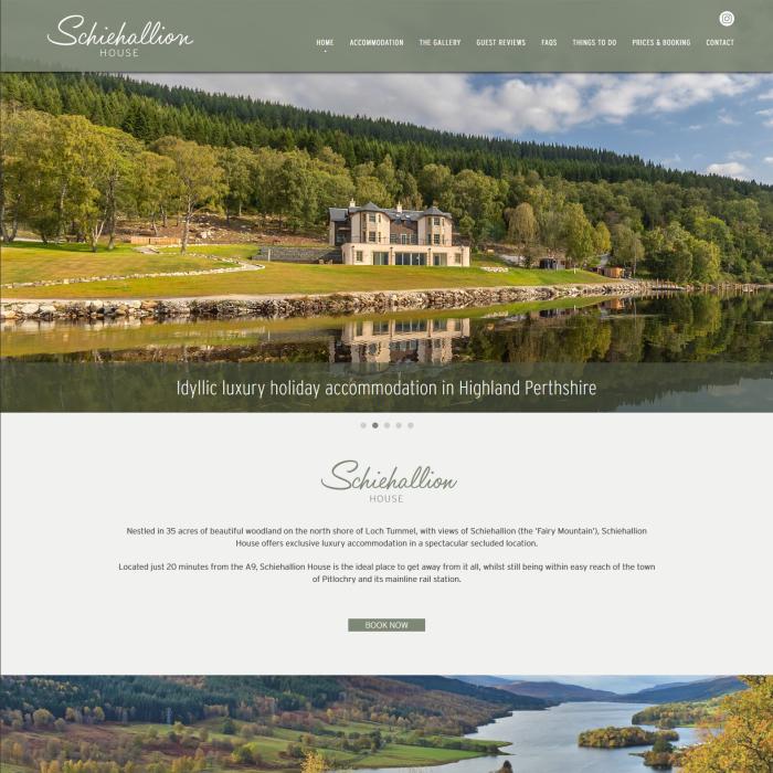 Schiehallion House Website Design