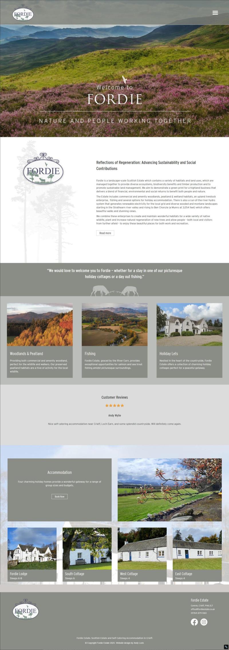 Fordie Estate Website