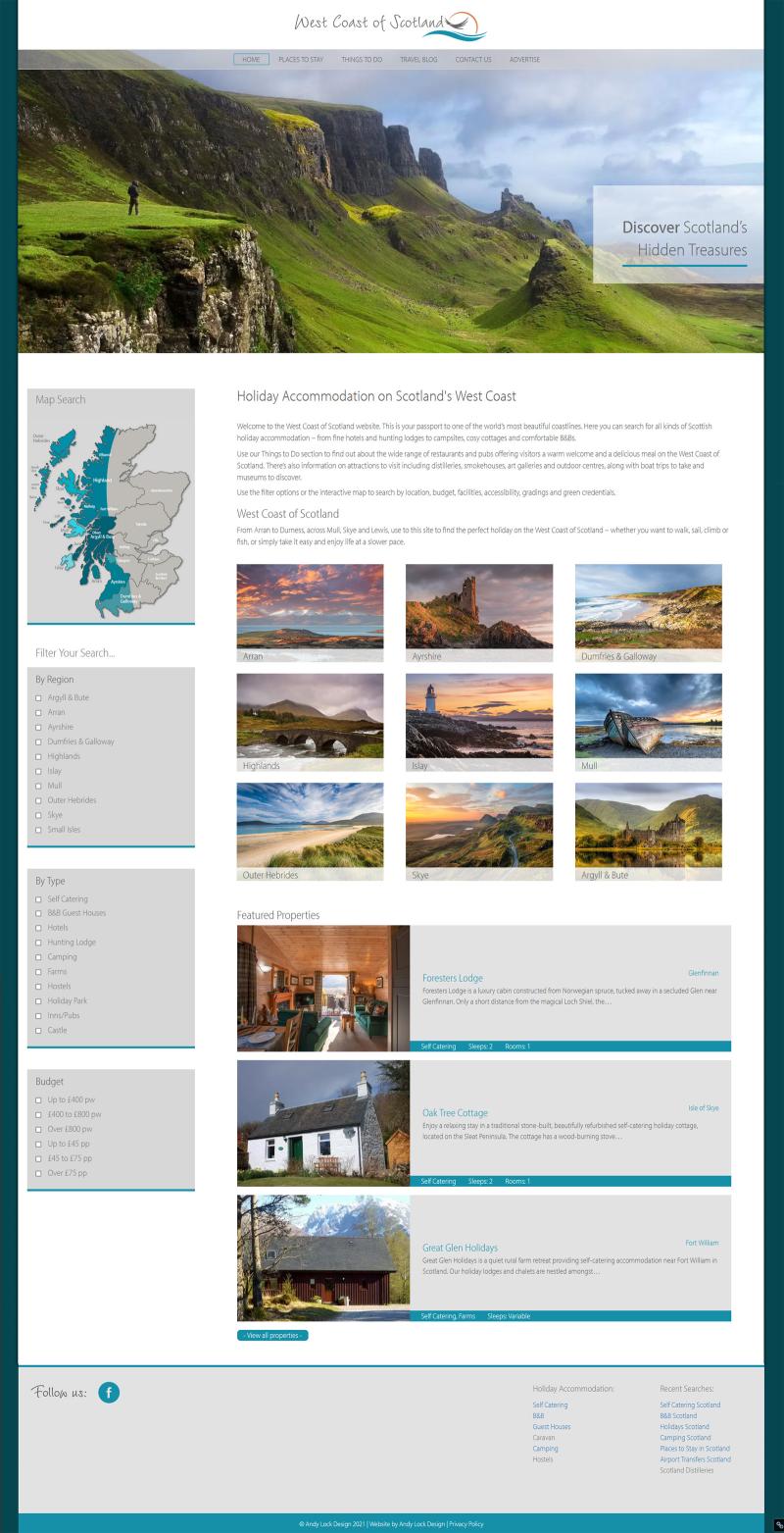 West Coast of Scotland Website