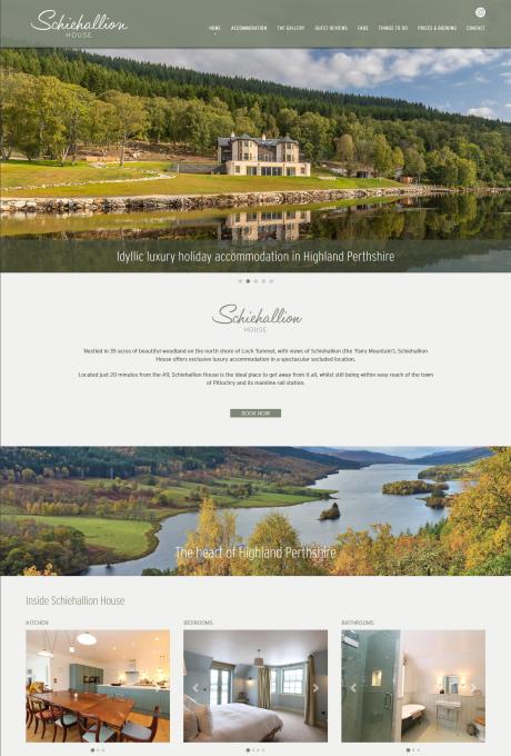 Schiehallion House Website Design